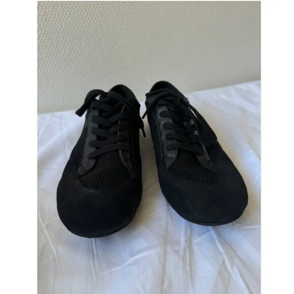 The Row - Bonnie Low Top Lace Up Sneakers - Black - Picture 4 of 12